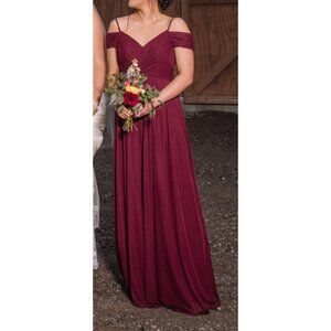 azazie cabernet aja bridesmaid dress